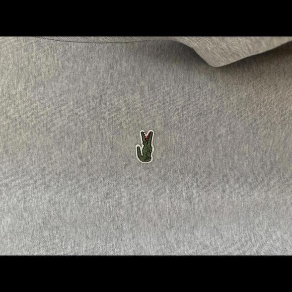 Men’s Crew Neck Lettered Colorblock Sleeved Fleece Sweatshirt Size Small - Picture 8 of 9